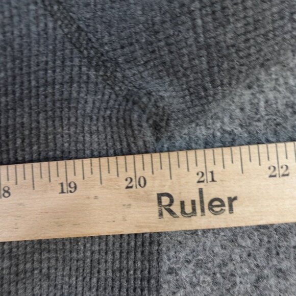 Wallace and Barnes Mens Henley Shirt Large Gray Waffle Thermal 100% Cotton - Picture 7 of 9